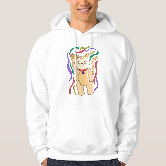 Lucky Cat Hoodie (Framsida)