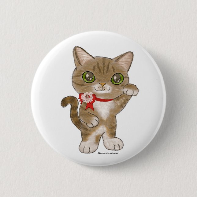 Lucky Cat i London Knapp (Framsida)