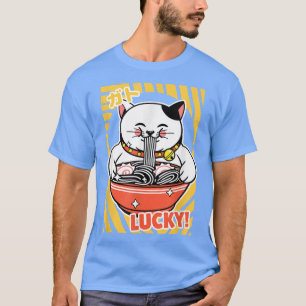 Lucky Cat Japansk Cute Kawaii Anime T Shirt