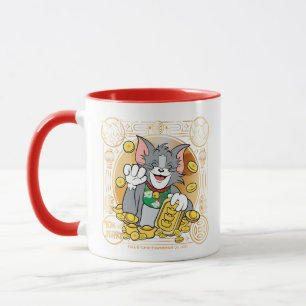 Lucky Cat Jerry med Guld Sycees Mugg