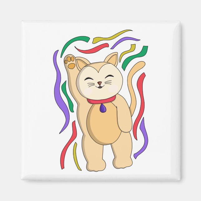 Lucky Cat Magnet (Framsidan)