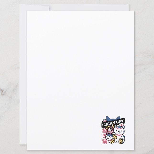 Lucky Cat Maneki Neko – Japanese Fortune Cat  (Framsida)