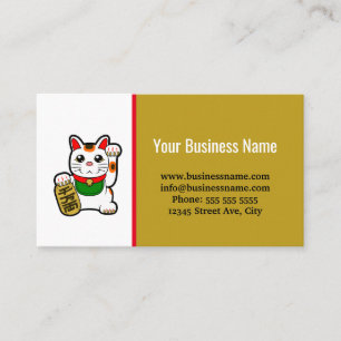 Lucky Cat Merchant's Shop Visitkort