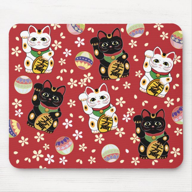 Lucky Cat Mousepad Musmatta (Framsidan)