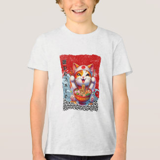 Lucky Cat Noodle Kärlek T Shirt