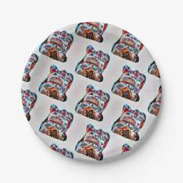 Lucky Cat Papper Tallrikar