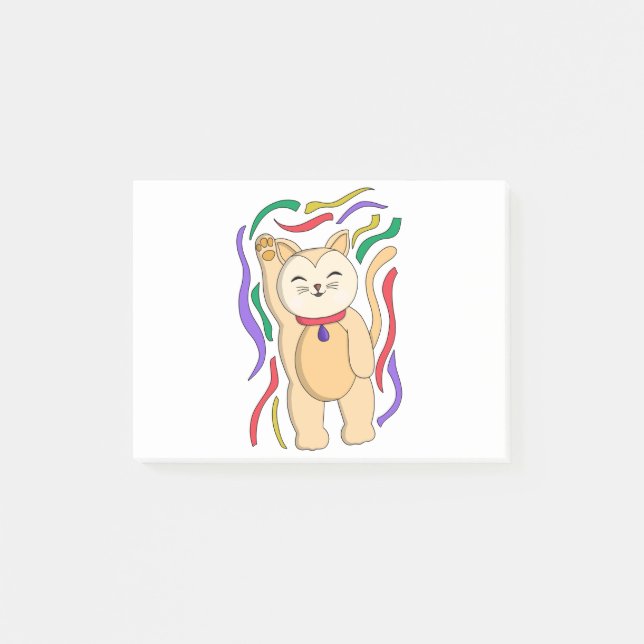 Lucky Cat Post-it Block (Framsida)