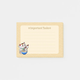 Lucky Cat Ramen Post-it Block