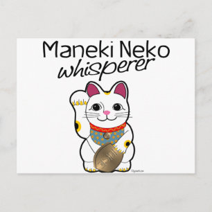 Lucky Cat Whisperer Vykort