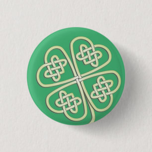 Lucky Celtic Fyrklöver Button Knapp