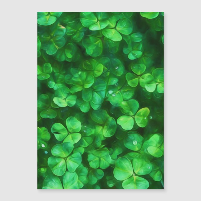 Lucky Celtic Irish Grönt Shamrocks (Framsida)