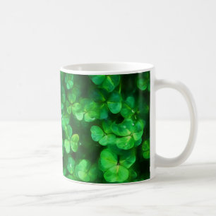 Lucky Celtic Irish Grönt Shamrocks Kaffemugg