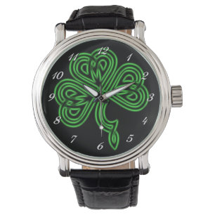 Lucky Celtic Shamrock Wrist Armbandsur