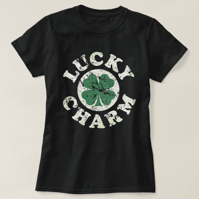 Lucky Charm [4-löv] T Shirt (Design framsida)