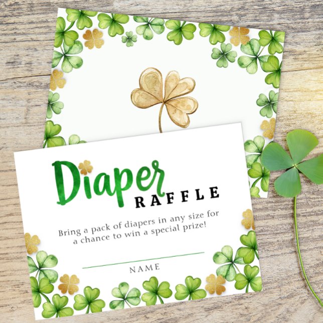 Lucky Charm Baby Diaper Raffle Card Tilläggskort (Diaper Raffle)