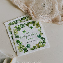 Lucky Charm Baby Shower Shamrock Klöver