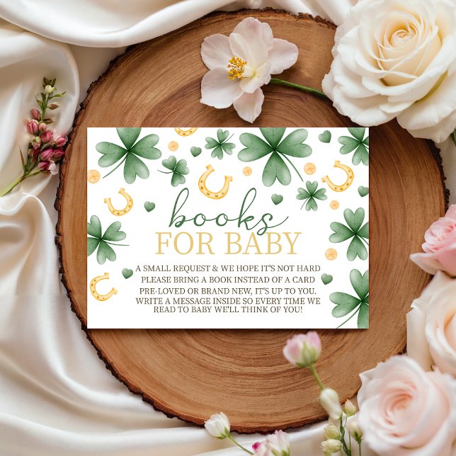 Lucky Charm Books for Baby Card Tilläggskort (Skapare uppladdad)