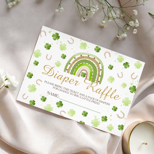 Lucky Charm Diaper Raffle Card Tilläggskort (Skapare uppladdad)