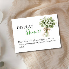 Lucky Charm Display Shower Enclosure Card Shamrock Tilläggskort