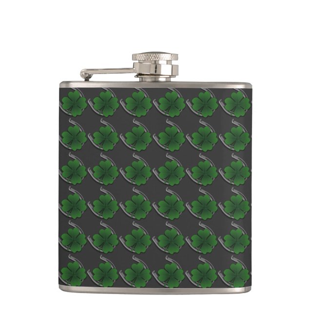 Lucky Charm Flask St. Patrick's Tur Drink Flask Fickplunta (Framsidan)