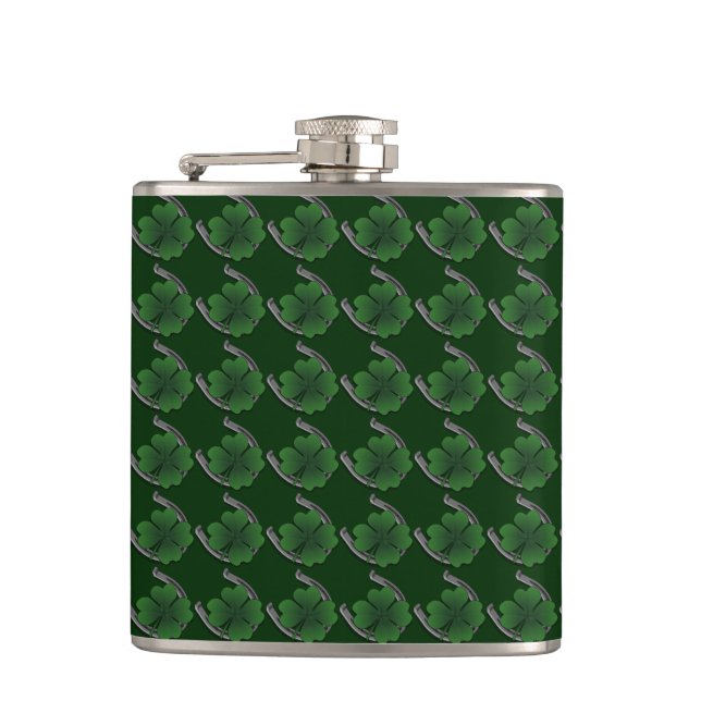 Lucky Charm Flask St. Patrick's Tur Drink Flask Fickplunta (Framsidan)