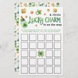Lucky Charm Irish Baby Shower Bingo Game