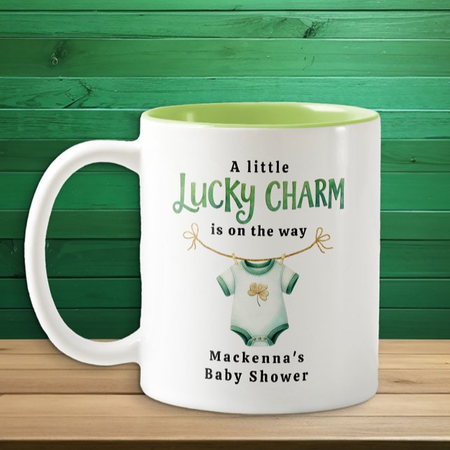 Lucky Charm Irish Baby Shower Coffee Mugg (Lucky Charm Baby Shower)