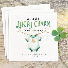 Lucky Charm Irish Baby Shower Napkins Pappersservett
