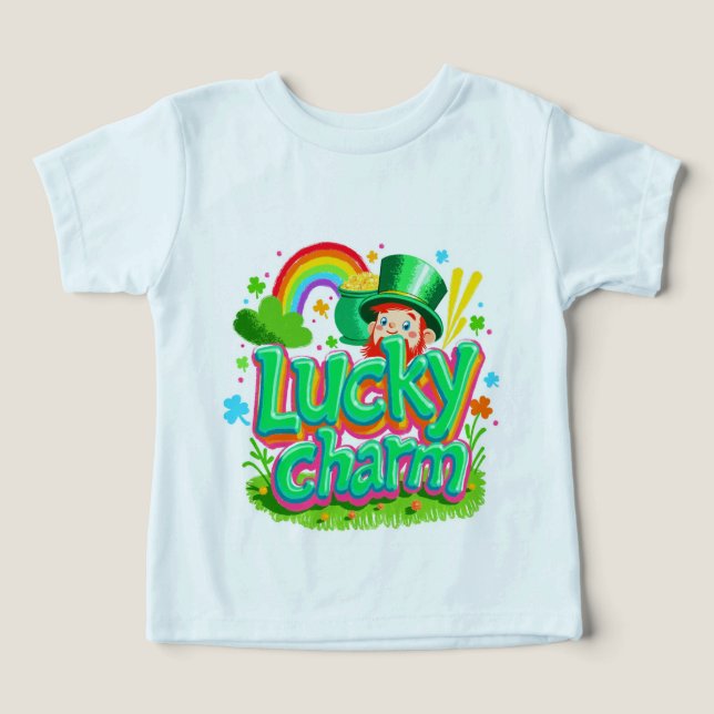 Lucky Charm - Kids St. Patrick's Day T-Shirt (Design Framsida)