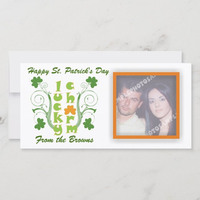 Lucky charm klöver schamprocksnurrar (Framsida)