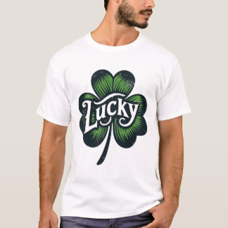Lucky Charm Klöver St patrick's day T Shirt