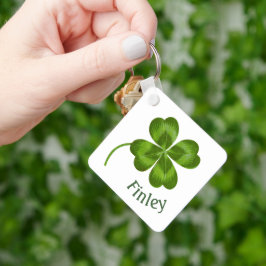 Lucky Charm Klöver Vintage Personlig Lycka till Nyckelring