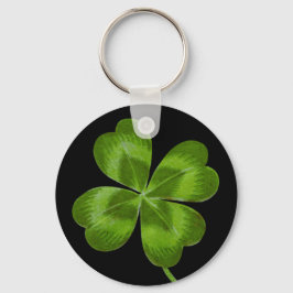 Lucky Charm Klöver Vintage Shamrock Lycka till Nyckelring