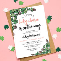 Lucky Charm på sättet som Baby Shower för flicka