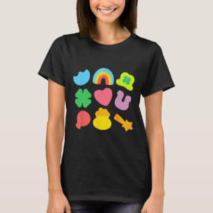 Lucky Charm Patricks Day Kruk Med Guld Irländsk Sh T Shirt