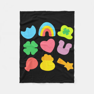 Lucky Charm Patricks Day Pot Of Gold Irish Shamroc Fleecefilt