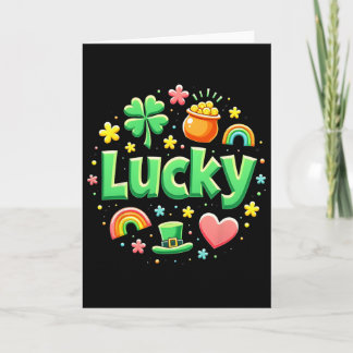 Lucky Charm Patricks Day Pot Of Gold Irish Shamroc Kort