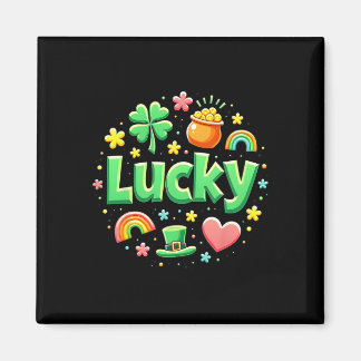 Lucky Charm Patricks Day Pot Of Gold Irish Shamroc Magnet