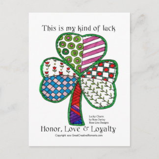Lucky Charm-Postcards Vykort