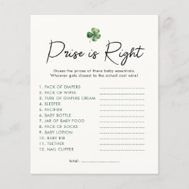 Lucky Charm Pris är Höger Baby Shower Game