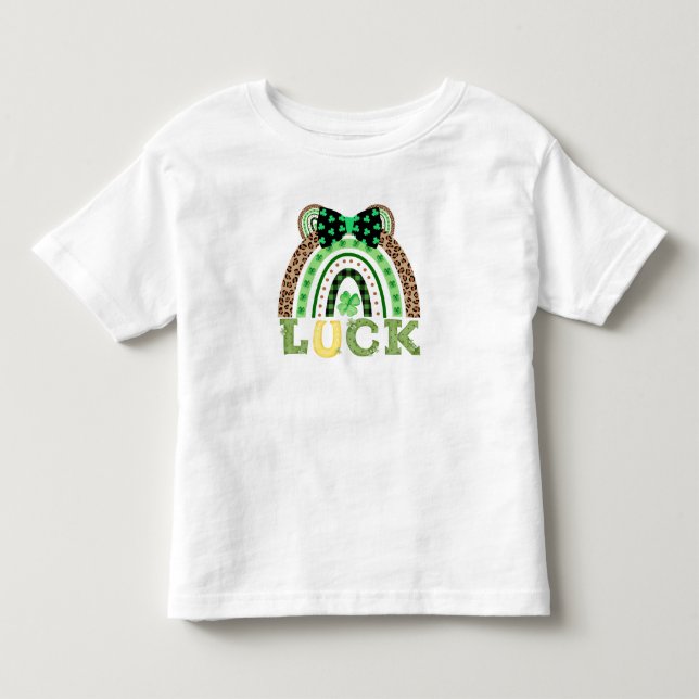 Lucky Charm Rainbow T Shirt (Framsida)