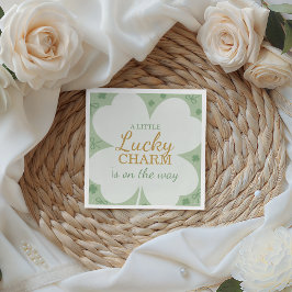 Lucky Charm Shamrock Baby Shower Napkin Pappersservett