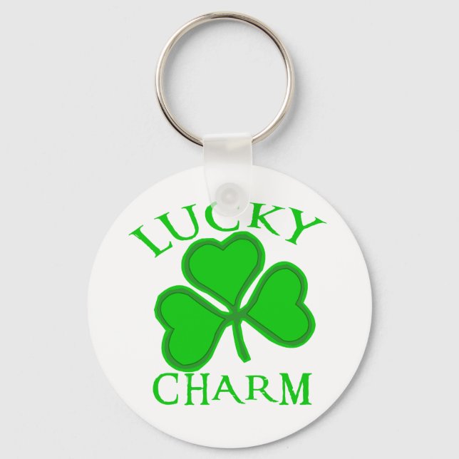 Lucky Charm Shamrock Products Nyckelring (Framsida)