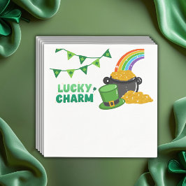 Lucky Charm Shamrock St. Patrick Day Baby Shower Pappersservett