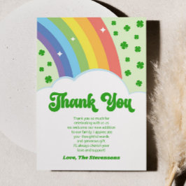 Lucky Charm St. Patrick Day Baby Shower Tack Kort