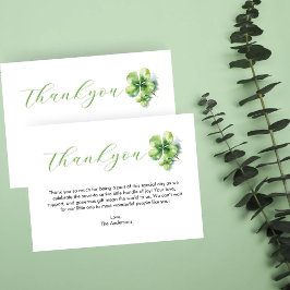 Lucky Charm St Patrick's Baby Shower-Tack Card Tilläggskort