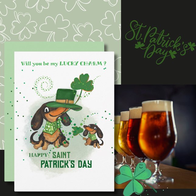Lucky Charm St. Patrick's Day Julkort ( Lucky Charm St. Patrick's Day Holiday Card)