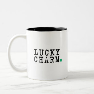 Lucky Charm St patricks day Lucky Klöver Två-Tonad Mugg