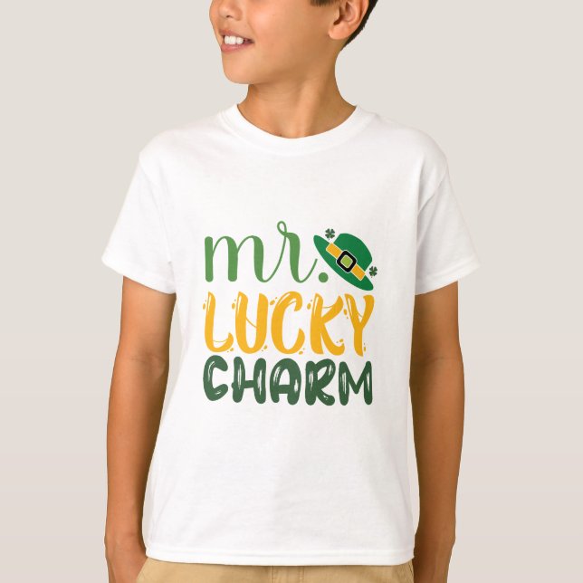 Lucky Charm St. Patrick's Day T-Shirt (Framsida)