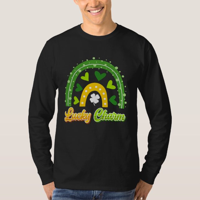 Lucky Charm St Patrick's Day T Shirt (Framsida)